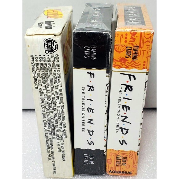 1990s TV Card Lot – 2 Friends Playing Decks + Seinfeld Trivia Game Set - Picture 8 of 11